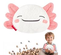 comfheat Axolotl Coussin chauffant pour micro-ondes avec housse lavable | Peluche aromatique avec chaleur naturelle humide, soulage les crampes musculaires et l'inconfort physique