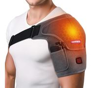comfheat Épaulière chauffante portable pour soulager la douleur de la coiffe des rotateurs, bandage coussin chauffant pour épaule, batterie de 5000 mAh incluse, avec 3 réglages de chaleur, facile à