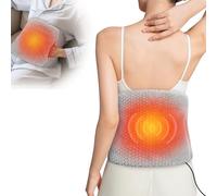 COMFIER Ceinture chauffante de Massage Contre Les maux de Dos, Sangles réglables de 87 à 146 cm, Ceinture chauffante avec 3 Modes, 3 intensités, avec minuterie