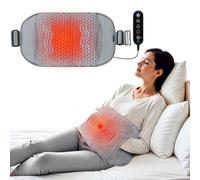 COMFIER Ceinture chauffante lombaire，3 Modes De Massage et 3 Niveaux de Température, taille ajustable 86-156 cm，cadeau femme