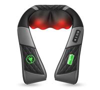COMFIER Masseur Cervical Shiatsu Sans Fil avec Chaleur, Appareil de Massage pour Cou et Épaules Rechargeable, Coussin de Massage 3D avec 3 Intensités, Cadeau Femme Homme, Noir
