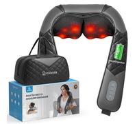 COMFIER Masseur de cou Shiatsu avec chaleur, masseur électrique pour les tissus profonds et les épaules pour les douleurs au cou et aux épaules, coussin de massage à pétrissage profond, utilisation au