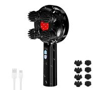 COMFIER Masseur de cuir chevelu électrique sans fil, masseur de tête portable IPX7 étanche avec 8 têtes de massage, 3 modes, favorise la croissance des cheveux et la relaxation, cadeau pour femme