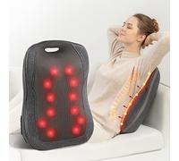 Comfier Masseur de Dos Shiatsu avec Chaleur - Coussin de Massage portable, Meilleurs cadeaux pour femmes/hommes, Coussin réglable de chaise de massage de pétrissage (L'emballage peut varier)