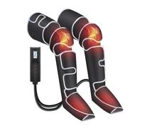 COMFIER Masseur de jambes pour la circulation et le soulagement de la douleur, bottes de massage des jambes avec chaleur et compression, 3 chaleur, 3 modes, 3 intensités, massage complet du pied et du