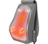 COMFIER Masseur de nuque shiatsu avec chaleur et vibration, coussin de massage 3D à rotation bidirectionnelle, pour cou, épaules, dos et jambes, usage maison & bureau, Cadeaux pour Femmes et Hommes