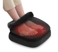 COMFIER Masseur pied Shiatsu avec Chaleur, Chauffe-pieds électrique avec Massage pieds Pétrissant 2-en-1, Masseur de Dos, Appareil de Massage Électrique pour Soulager les Douleurs (Noir)
