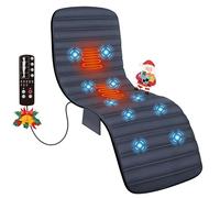 Comfier Tapis Chauffant et Massage Dos Électrique - Matelas de Massage par Vibration avec 10 Moteurs, Appareil de massage pour Tout le Corps, Cadeau Noël Papa Maman