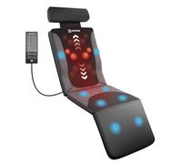 COMFIER Tapis de massage avec fonction chaleur, massage shiatsu du dos, pétrissage profond et vibration, pour chaise, canapé et lit, cadeau pour maman et papa