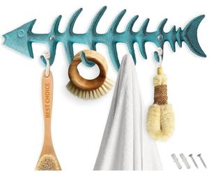 Comfify Fishbones Towel Rack - Blue