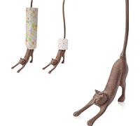 Comfify Porte-Serviettes en Papier décoratif en Forme de Chat de Yoga ou Support de Papier Toilette Adorable « Chien Descendant » - Support de Serviette en Fonte - Rangement en Fonte Antique -