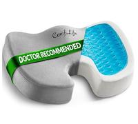 ComfiLife Coussin de siège en Mousse à mémoire de Forme antidérapant amélioré en Gel pour Le Coccyx - pour soulager Les douleurs dorsales, Le Soutien du Coccyx, la sciatique, la Posture Saine, la