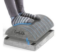 ComfiLife Repose-pieds sous le bureau au travail - Repose-pieds réglable en mousse à mémoire de forme pour chaise de bureau et chaise de jeu - Design ergonomique pour soulager les douleurs du dos et