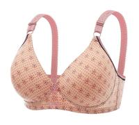 Comfit Soutien Gorge,Soutien-Gorge sans Fil Confortable pour Femmes Nouveau Soutien-Gorge sans Couture à imprimé Floral Idéal pour Les Personnes âgées Parfait pour Un Usage Quotidien (40)