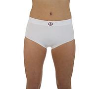 Comfizz Slip léger taille haute pour femme (S/M taille peu profonde, blanc)