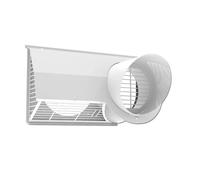 ComfoEdge Grille murale extérieure combinée en acier inoxydable - Zehnder