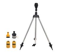 COMFOLIVING Arroseur sur trépied pour jardin - Arroseur rotatif sur pied avec grande portée - Système d'irrigation de jardin - Arroseur d'eau télescopique - Rotation à 360 degrés pour