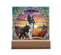 COMFOLIVING Capteur de Rêves pour Chiens, Attrape-rêves avec Souvenirs de Chiens - d'attrape-rêves pour chiens fait à la main | Décoration de bureau en acrylique pour chiots, de