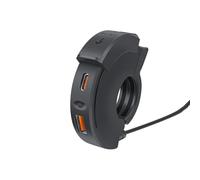COMFOLIVING Chargeur USB pour moto, chargeur de moto USB - Chargeur de téléphone 30 W ultra mince SAE vers USB - Chargeur rapide Qc3.0, chargeur de téléphone portable moto, port USB ATV pour scooter