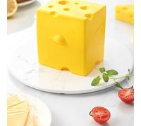 COMFOLIVING Cheese Storage, Shredded Cheese Container For Fridge, ABS Cheese Keeper, Airtiight Food Storage Container with Lid, Refroidisseur Odor Eliminator, Cheese Holder, Large Capacity For Fridge