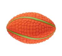 COMFOLIVING Dog Squeaky Ball, Ruugby Shape Balls for Dogs, Interactive Dog Toy Balls with Anti Slip Design Biite Resistant Playfull Dog Toy Ball for Pet, Teeth Cleaning, Dogs and Puppies