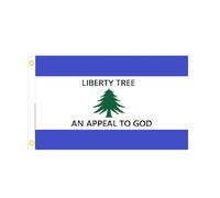 COMFOLIVING Drapeau vintage - 7,6 x 12,7 cm - Bannière brodée en pin - Bannière d'arbre de jardin pour décoration extérieure, commémorations historiques, amélioration de l'atmosphère culturelle