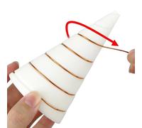 COMFOLIVING Fabricant d'antenne pour le jardinage, gabarit d'antenne en fil de cuivre, moule d'enroulement de fil de bobine multifonctionnel Fixation d'antenne de fil végétal réutilisable pour