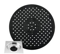 COMFOLIVING Kitchen Sink Mat Round Kitchen Sink Protector Mat/Sink Splash Guard with Drain Holee Heat-Resistant Elastic Sink Protector Mat For Home, Kitchen Sink, Bathroom Tub To Prevent Clog