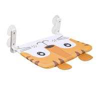 COMFOLIVING Lits pour chats avec fenêtre pour chats d'intérieur, siège pour fenêtre avec ventouse pour chats - Siège en perche intérieur de dessins animés pour chat | Étagères panoramiques à 360 °