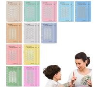 COMFOLIVING Lot de 100 enveloppes de suivi des défis économes d'argent | Cartes de suivi du défi pour carnet d'épargne A6 | 6 cartes budgétaires pour planificateur de voyage économique, 48 trackers de