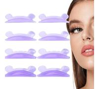 COMFOLIVING Lot de 4 paires de coussinets de lifting de cils en silicone souple de style ours | Coussinet de recourbe-cils en silicone souple réutilisable en 4