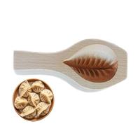 COMFOLIVING Moule en bois de lune, moule en bois pour biscuits, moule à gâteau de lune en bois - Outil de cuisson avec décoration artisanale en relief, moule pour cuisine, magasin