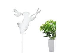 COMFOLIVING Panneau de cour de lapin, enjeux de cour de lapin - Clôtures en fer pour jardin, décoration extérieure de jardin, panneaux de lapin pour jardin patio pelouse cour de trottoir de cour