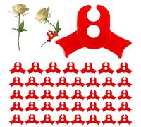 COMFOLIVING Pince à Treillis, Pince à Tomate - 40 pièces Pinces pour Florales, Pinces à vin de Tomate et Treillis Clips de Jardin de Soutien, Fixation de à 90 degrés et Support de