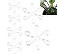 COMFOLIVING Pinces à pour vignes, Pinces à vin pour grimpantes, 6 Pinces murales grimpantes pour - Clôtures de Support de en Acrylique, 3 Tailles de Crochets de Tige