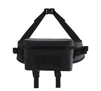 COMFOLIVING Sac à dos de pêche en nylon, sac à dos de pêche confortable avec cordon de serrage de sécurité scellé et fermeture éclair pour la randonnée, l'extérieur, le camping et l'escalade, Noir