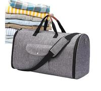 COMFOLIVING Sac Duffle Bag,Duffle Carry On Garment Bag | Sac de week-end convertible 2 en 1 - Carry On Cabriolet Duffle Garment Bag pour Hommes - Accrocher Sac de voyage d'affaires Costume, Gris, se