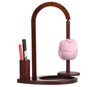 COMFOLIVING Spinner de fil pour crochet - Support de fil | Spinner de fil | Support de fil en bois | Accessoires de crochet | Accessoire de rangement | Support de couture | Enrouleur de fil à crochet