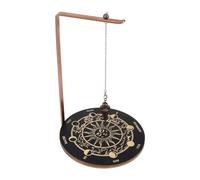 COMFOLIVING Support de Pendule en Bois, Porte-encens avec Plateau, Support d'ornement de sorcière, Pierres et Pierres en avec Planche de Divination