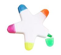 COMFOLIVING Surligneurs en forme d'étoile - Surligneur multicolore en forme d'étoile | Marqueurs de livre vibrants, stylos aquarelle créatifs | Surligneur élégant à pointe pinceau pour