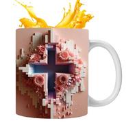 COMFOLIVING Tasse à eau en céramique, tasses à boire en céramique - Tasse à café décorative avec motif soleil avec effet - Tasse de boisson en céramique pour une bonne performance de préservation du