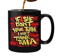 COMFOLIVING Tasses drôles pour hommes, tasses à café en céramique | Tasse en céramique Spit on That Thang de 400 ml, Tasses à cracher, tasses à thé de fête à thème de gros calibre, tasses