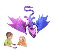 COMFOLIVING Winged Dragon Imprimé Articulé | Jouet Réaliste Dragon en | Soulagez Le Stress Boostez la créativité avec Le Jouet articulé pour la décoration de la Maison