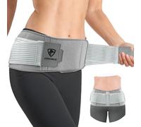 COMFORCE Sacroiliac SI Ceinture de hanche articulée avec poche de glace, double réglable et compression, soutien de hanche trochanter pour femmes et hommes, pour douleurs sciatiques, bassin, taille,