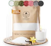 Comforder Sable Parfumé pour Bougies 400 g + Mèches, Blanc, Vanille