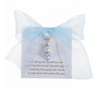 Comforso Something Blue for The Bride, breloques en forme d'ange bleu avec carte, cadeau de future mariée, souvenir de fête prénuptiale pour femme, cadeau commémoratif de la part de maman, papa
