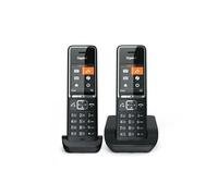 Gigaset Téléphone analogique COMFORT 550 duo Identification de l'appelant Noir