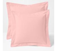 Comfort Beddings Qualité d'exportation 420 Fils au Pouce carré 100% Coton égyptien taies d'oreiller continentales décoratives Paquet de 2 - Rose pâle (Taille décorative/carrée 60 x 60 cm)
