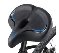 Comfort Bike Seat - Selle rembourrée extra large, remplacement de siège de vélo | Selle de coussin épaisse pour vélo de route, croiseur, cycle de montagne pliant, siège de vélo extérieur pour support