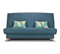 COMFORT BULTEX Banquette clic Tissu Coussins déco jungle L193 P95 H101 MONA Bleu Bleu